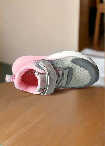 Сірі всесезонні кросівки текстильні для дівчинки 20-1 сірі з рожевим Clibee