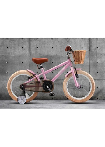 2-х колесный детский велосипед RM 12" с корзиной, тренировочные колеса, ретро стиль Miqilong (362695710)