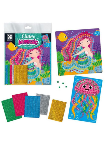 Набір для творчості зі блискучою мозаїкою "Русалонька та Медуза" VT4511-13 No Brand (339777340)