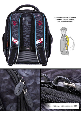 Рюкзак школьный для мальчиков /SkyName R4-415 Winner (331532351)