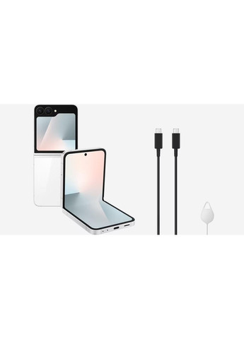 Смартфон SM-F761BZWHSEK Galaxy Flip 7 FE 5G (F761) 6.7"/3.4" 8/256ГБ, 1SIM, 4000мА•ч, Samsung (362347699)