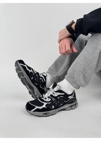 Темно-серые asics gel-nyc black grey (размер ) No Brand Gel - NYC