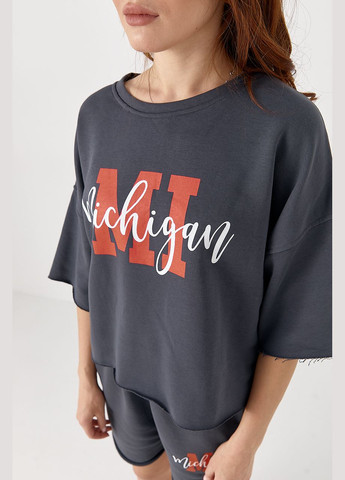 Спортивний костюм з принтом Michigan Lurex (332199992)