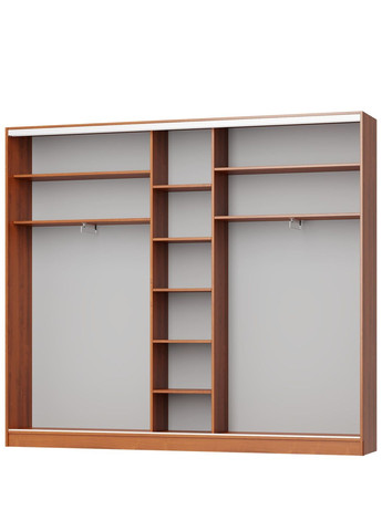 Шафа-купе тридверна Уні AL 2ДСП/Дзеркало 270x45x240 см (MBS-1965) MebelStar (346288695)