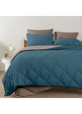 Стёганое покрывало двустороннее на кровать и диван 200x220 TAUPE STONE CS10 (4822052471722) Cosas (393210723)