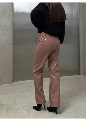 Жіночі прямі штани зі штучної шкіри KaraMix (372467596)