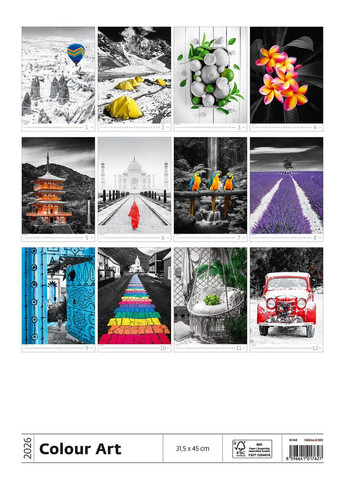 Календар HELMA 2026 31,5 х 45 см Colour Art Helma 365 (361855117)