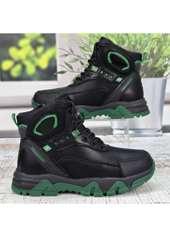 Черные повседневные зимние ботинки зимние подростковые для мальчика Paliament