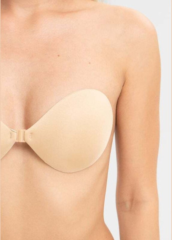 Бежевий невидимка бюстгальтер невидимка з силіконовою основою без бретельок бежевий Cindylove поліестер, спандекс