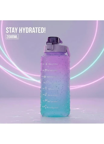 Спортивна пляшка для води XL ( ) — Фіолетовий матовий градієнт No Brand (394212915)