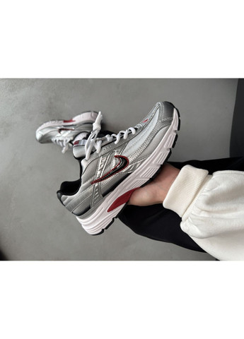 Цветные демисезонные кроссовки мужские nike initiator silver / red найк инитатор No Brand