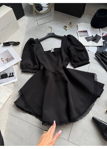 Черное праздничный стильное платье-комбинезон No Brand