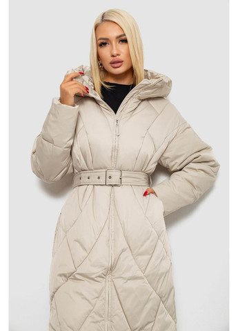 Светло-бежевая зимняя куртка женская зимняя Ager 244R5618