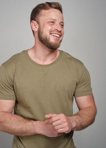 Хаки (оливковая) оливковая базовая футболка 103212 Power