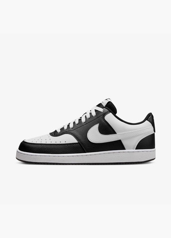 Білі кросівки чоловічі court vision lo white/black hm9862-001 Nike