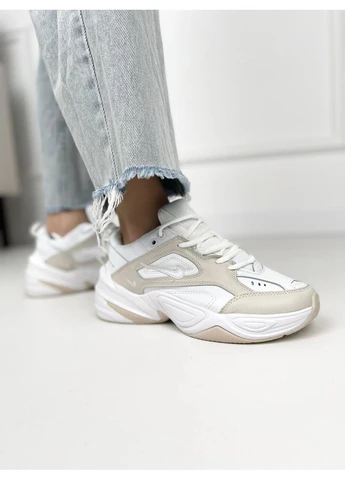 КРОСІВКИ ЖІНОЧІ NIKE M2K TEKNO SUMMIT WHITE НАЙК М2К ТЕКНО БІЛІ No Brand білі демісезони (391950177)