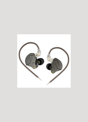 KZ ZSN PRO Gray (With Mic) - Гибридные In-Ear Monitor Наушники 1DD+1BA HiFi Knowledge Zenith (361376975)