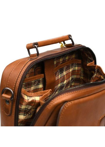 Сумка планшет через плечо мужская из натуральной кожи для телефона и для документов средняя Hill&Burry Коричневый 38080 HILL BURRY (355245056)