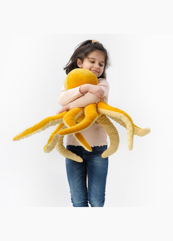 Іграшковий м'який восьминіг ІКЕА Å 50 см жовтий 50 см, IKEA (272150184)