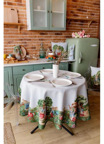 Кругла гобеленова скатертина Лужайка D 180 см (8302) Прованс (361785072)