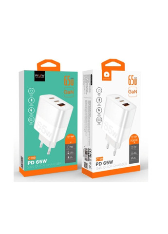 Сетевое зарядное устройство C199 PD65W+PD20W+QC18W GaN C white WUW (322222857)