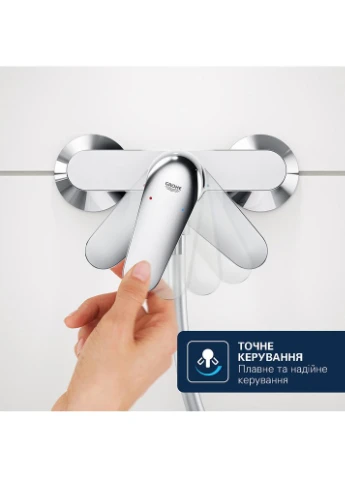 Смеситель QuickFix Dice Хром (1018720000) Grohe (365750702)