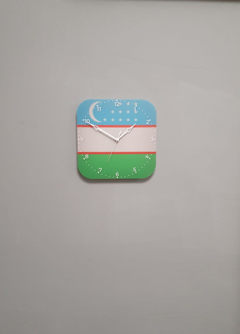 Часы настенные флаг Узбекистана No Brand (321989357)