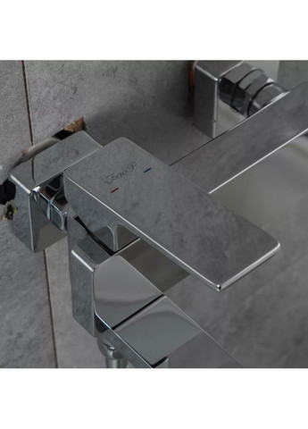 Змішувач для ванни A3209 з плоским виливом 192 мм, хром. FAOP (371882337)