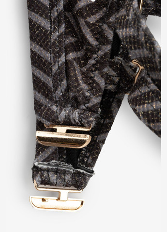 Сіро-зелений літній купальник верх з візерунком жіночий 7236-k On me