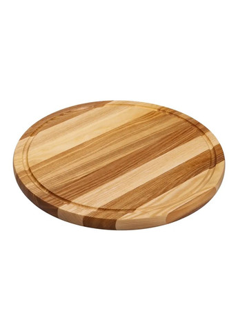 Обробна дерев'яна дошка кругла 35 см для подачі нарізки ясен LUGI (360457059)