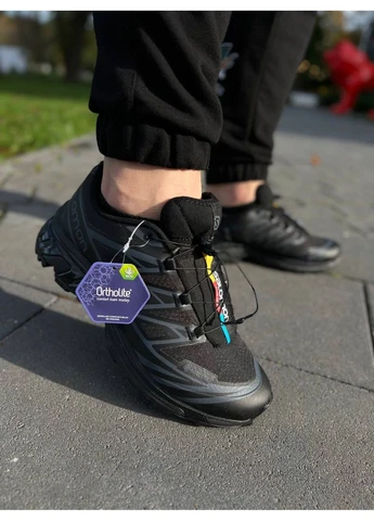 КРОСІВКИ ЖІНОЧІ SALOMON XT-6 GORE-TEX BLACK САЛОМОН ХТ 6 ЧОРНІ No Brand чорні демісезони (392025005)