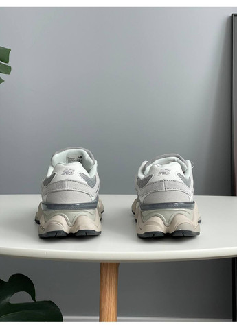 Серые демисезонные кроссовки мужские и женские new balance 9060 slate grey raincloud | нью беланс 9060 серые No Brand