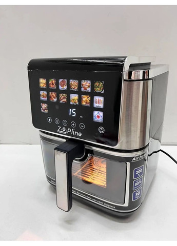 Аэрофритюрница 13 л с двумя тенами 4200 Вт ZP- на 14 программ с силиконовой формой Zepline 00340 (371656971)
