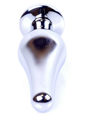 Анальная пробка серебристого цвета с кристаллом фиолетового цвета Jewellery BUTT PLUG BOSS of TOYS (382840952)