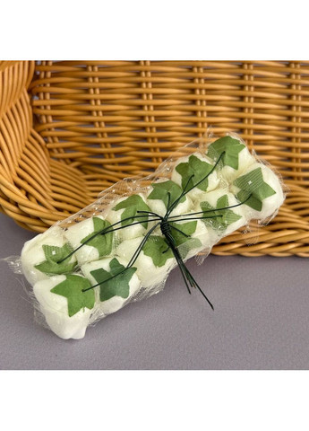 Фоамирановые розочки с фатином 1 букет (12шт) - Айвори Plus-plus (352743098)