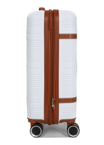 Валіза маленька S ABS-пластик Worldline 629 56×36×22см 38л Біла AIRTEX (297643527)