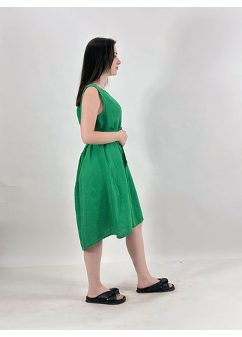 Зелена сукня лляна Hello