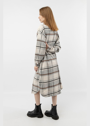 Бежевое женское платье цвет бежевый цб-00233191 Madmext