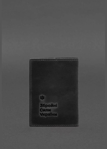 Шкіряна обкладинка для військового квитка 7.3 чорний Crazy Horse (A-028311) BlankNote (328961622)