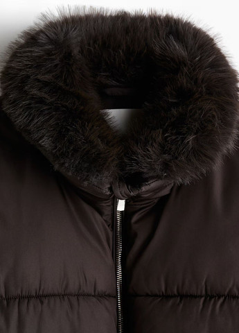 Темно-коричнева зимня куртка H&M