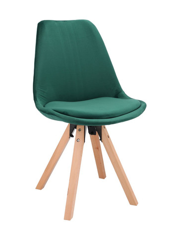 Стілець Saida у скандинавському стилі з дерев'яними ніжками зелений Jumi (301538982)