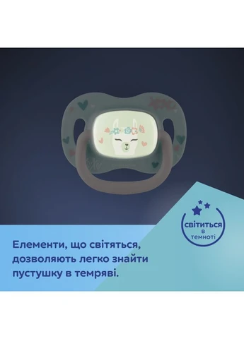 Пустышка EXOTIC Лама 18+ мес силиконовая симметричная (34/922_lama) Canpol Babies (323048553)