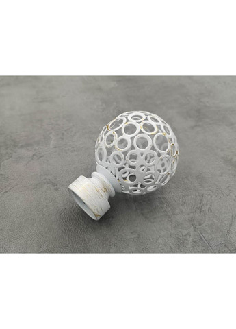 Карниз Савона гладкая штанга одинарный ретро 25 мм 300 см Белое золото Quadrum (352778834)