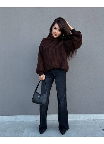 Темно-коричневий теплий та мʼякий светр Vakko