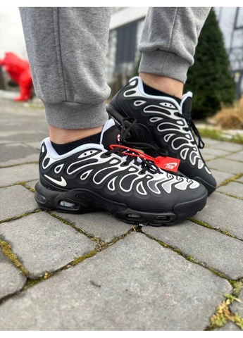КРОССОВКИ ЖЕНСКИЕ NIKE AIR MAX TN PLUS DRIFT BLACK WHITE НАЙК АИР МАКС ТН ПЛЮС БЕЛЫЕ No Brand белые демисезоны (391005427)