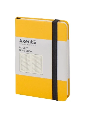 Книга записна Partner, 95*140, 96арк, кліт, жовта (271205) Axent (380729899)