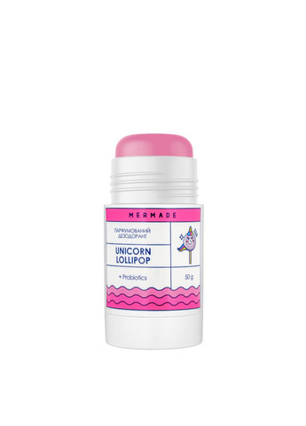 Дезодорант стык для тела Unicorn Lolipop женский с пробиотиками 50 мл MERMADE (303918695)