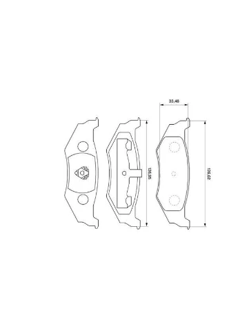 Гальмівні колодки дискові Bosch (390281160)