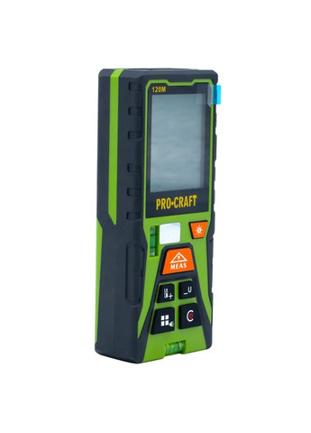 Лазерний далекомір PLDM120 | 120 м | зелений лазер ±2 мм | підсвітка | пам'ять | IP20 | чохол ProCraft (372296099)