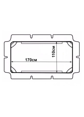 Козирок для садової гойдалки 170x110 см (80000020) Bonro (334714228)